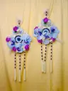 Floral Evil Eye Charm Hangings – Set of 2