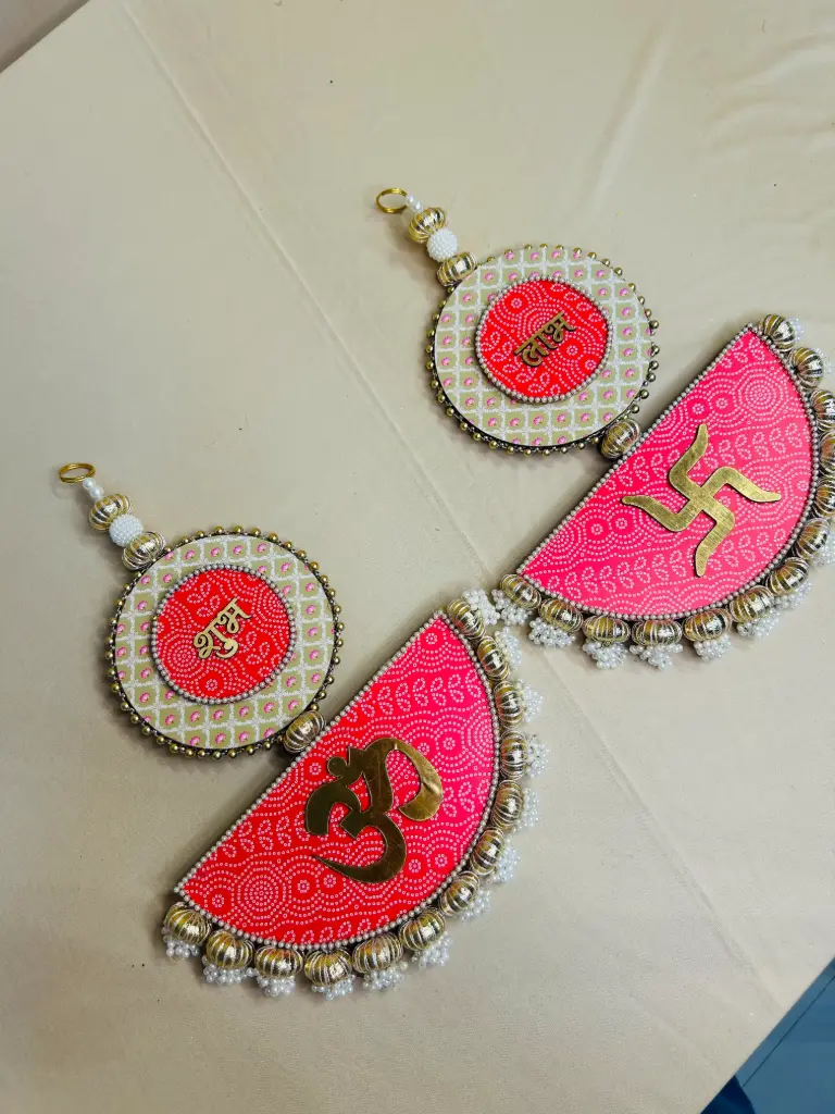 Divine Om-Swastik Shubh Labh Hanging