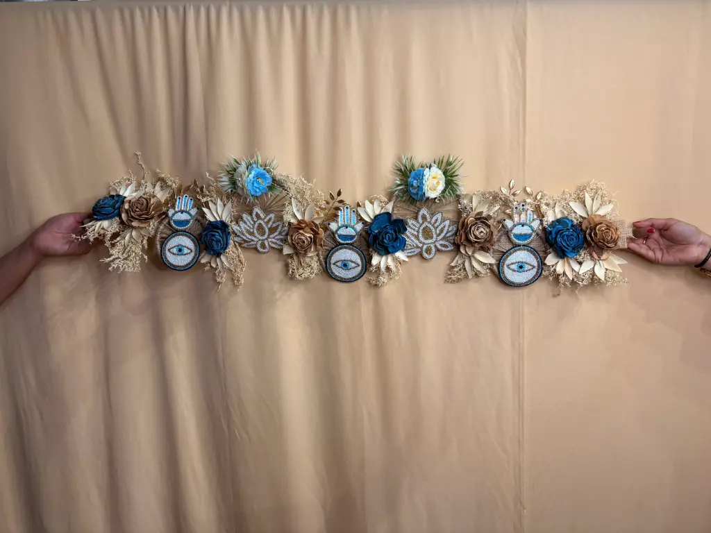 Sacred Lotus & Evil Eye Wall Toran