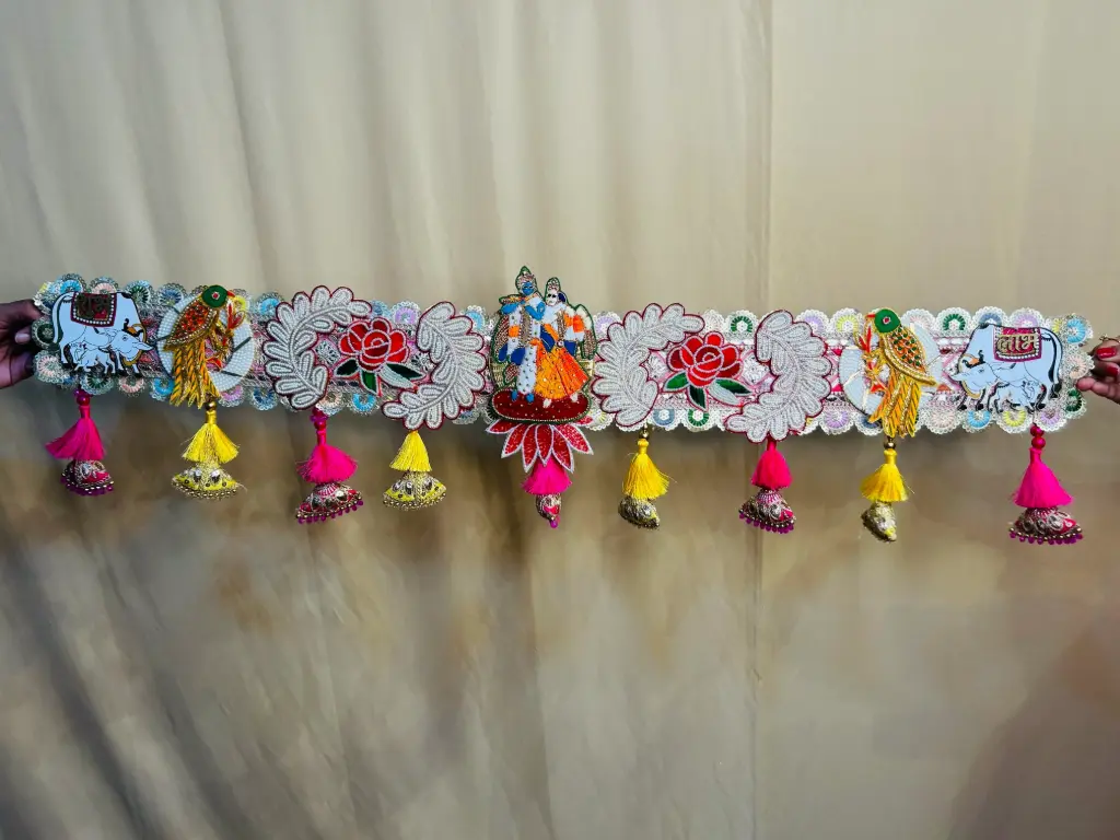 🌼 “Krishna Divine Door Toran” 🌼