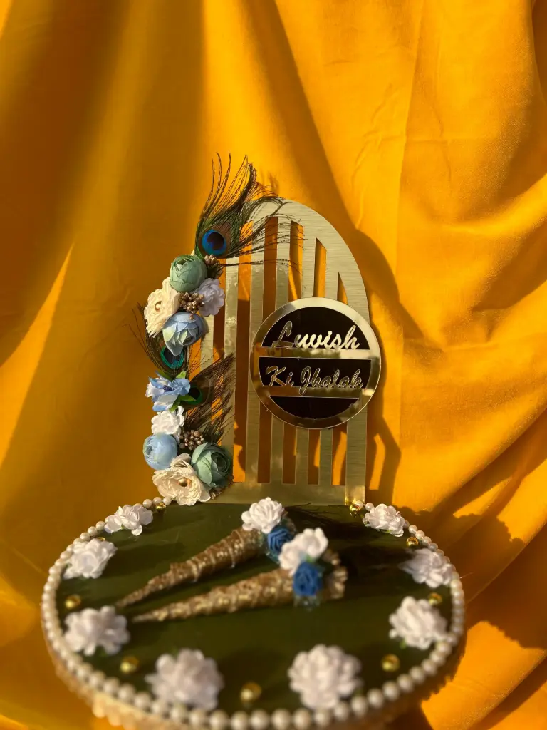 Royal Peacock Heena Personalised Platter