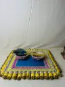 Peacock Aura Haldi Ritual Platter