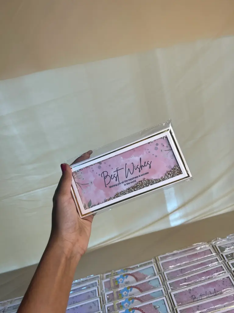 Best Wishes – Handmade Glitter Shaker 3D Envelopes-Set of 20