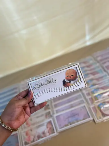 👶"Cute & Cuddly" Baby Shower Gift 3D-Envelopes – Boss Baby Theme-Set of 20