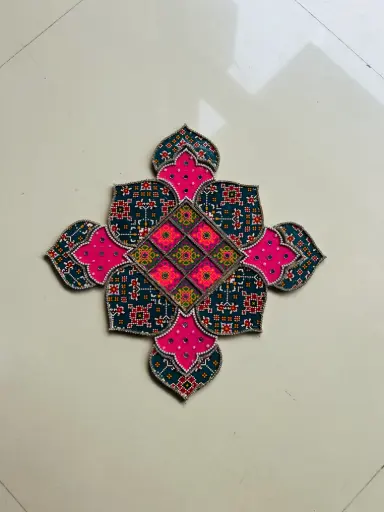 Ethnic Mandala Rangoli Mat – Fusion of Tradition & Art
