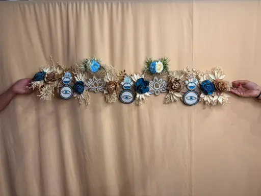 Sacred Lotus & Evil Eye Wall Toran